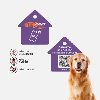 Joia Pet Care Casa com NFC por aproximação via APP
